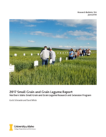 2017 Small Grain and Grain Legume Report: Northern Idaho Small Grain and Grain Legume Research and Extension Program