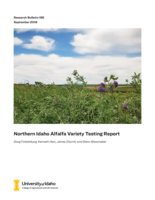Northern Idaho Alfalfa Variety Testing Report