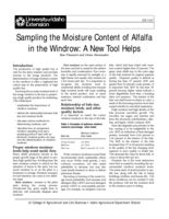Sampling the Moisture Content of Alfalfa in the Windrow: A New Tool Helps