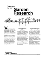 Conduct Your Own Garden Research
