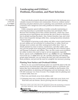 Landscaping and Utilities: Problems, Prevention, and Plant Selection