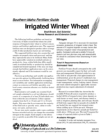 Southern Idaho Fertilizer Guide: Irrigated Winter Wheat