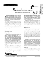 Southern Idaho Fertilizer Guide: Southern Idaho Lawns