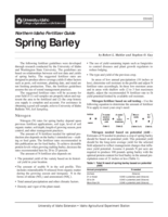 Northern Idaho Fertilizer Guide: Spring Barley