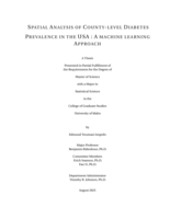SPATIAL ANALYSIS OF COUNTY-LEVEL DIABETES PREVALENCE IN THE USA: A MACHINE LEARNING APPROACH