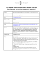 The ChatGPT artificial intelligence chatbot:how well does it answer accounting assessment questions?