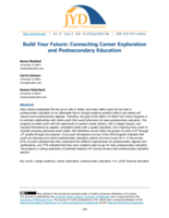 Build Your Future: Connecting Career Exploration and Postsecondary Education