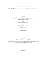 What Does Green Mean? Modeling Herbivore Foodscapes in a Forested Environment