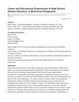 Career and Educational Experiences of High School Athletic Directors: A Multi-level Perspective