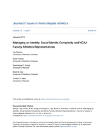 Managing an Identity: Social Identity Complexity and NCAA Faculty Athletics Representatives