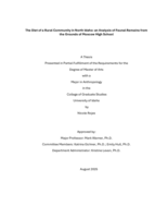 The Diet of a Rural Community in North Idaho: an Analysis of Faunal Remains from the Grounds of Moscow High School