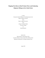 Mapping Post-Harvest Beef Product Flows and Estimating Shipment Mileage in the United States