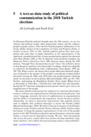 A text-as-data study of political communication in the 2018 Turkish elections