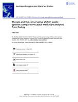 Threats and the conservative shift in public opinion: comparative causal mediation analyses from Turkey