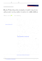 Black-White disparities in nuclear family trajectories and parents' postsecondary transfers to adult children