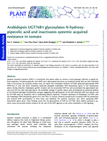 Arabidopsis UGT76B1 glycosylates N-hydroxy-pipecolic acid and inactivates systemic acquired resistance in tomato