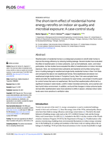 The short-term effect of residential home energy retrofits on indoor air quality and microbial exposure: A case-control study