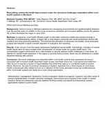 Manualizing community health improvement under the structural challenges embedded within rural health systems in Montana