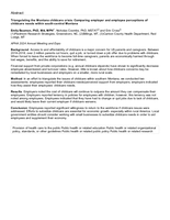 Triangulating the Montana childcare crisis: Comparing employer and employee perceptions of childcare needs within south-central Montana