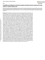 Feasibility and utilization of electronic patient-reported outcome measures for lung cancer in routine clinical care