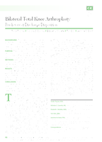 Bilateral Total Knee Arthroplasty: Predictors of Discharge Disposition