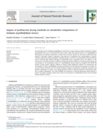 Impact of postharvest drying methods on metabolite composition of Solanum sisymbriifolium extract