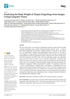 Predicting the Body Weight of Tilapia Fingerlings from Images Using Computer Vision