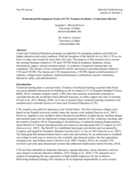 Professional Development Needs of CTE Teachers in Idaho: A Literature Review