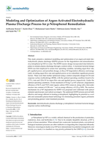 Modeling and Optimization of Argon-Activated Electrohydraulic Plasma Discharge Process for p-Nitrophenol Remediation