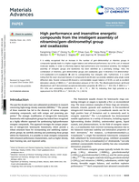 High performance and insensitive energetic compounds from the intelligent assembly of nitramino/ gem -dinitromethyl group and oxadiazoles