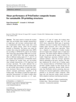 Shear performance of PrinTimber composite beams for sustainable 3D-priniting structures