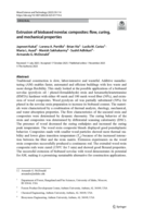 Extrusion of biobased novolac composites: flow, curing, and mechanical properties