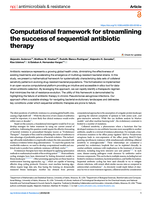 Computational framework for streamlining the success of sequential antibiotic therapy