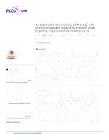 An electrophoretic mobility shift assay with chemiluminescent readout to evaluate DNA-targeting oligonucleotide-based probes