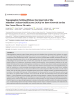 Topographic Setting Drives the Imprint of the Madden–Julian Oscillation ( MJO ) on Tree Growth in the Northern Sierra Nevada