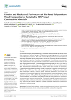 Kinetics and Mechanical Performance of Bio-Based Polyurethane Wood Composites for Sustainable 3D-Printed Construction Materials