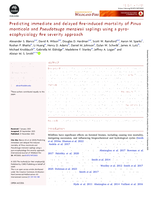 Predicting immediate and delayed fire-induced mortality of Pinus monticola and Pseudotsuga menziesii saplings using a pyro-ecophysiology fire severity approach