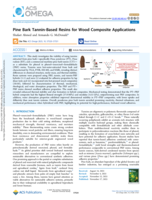Pine Bark Tannin-Based Resins for Wood Composite Applications
