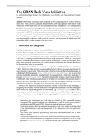 The CRAN Task View Initiative
