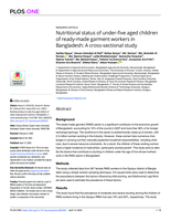 Nutritional status of under-five aged children of ready-made garment workers in Bangladesh: A cross-sectional study