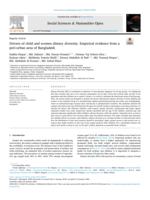 Drivers of child and women dietary diversity: Empirical evidence from a peri-urban area of Bangladesh