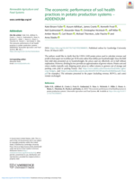 The economic performance of soil health practices in potato production systems – ADDENDUM