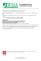 Weed Eradication Using Geographic Information Systems