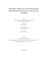 Metamorphic Conditions and Crustal Evolution Along the Continental Margin of the Salmon River Suture Zone, West-Central Idaho