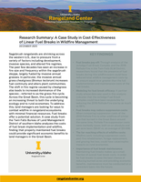 Research Summary: A Case Study in Cost-Effectiveness of Linear Fuel Breaks in Wildfire Management