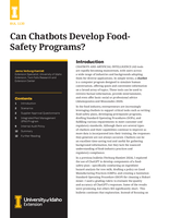 Can Chatbots Develop Food-Safety Programs?