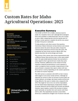 Custom Rates for Idaho Agricultural Operations: 2025