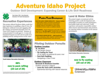 Adventure Idaho Project: Outdoor Skill Development: Expanding Career & Life Skill Readiness