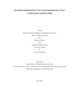 Quantifying Subglacial Water Flow Using Glaciohydraulic Tremor: A Multi-Glacier Empirical Model