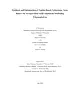 Synthesis and Optimization of Peptide-Based Zwitterionic Cross-linkers for Incorporation and Evaluation in Non-fouling Polyampholytes